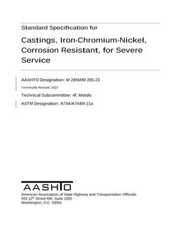 AASHTO M 285M/M 285-23