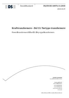DANSK DS/EN IEC 60076-11