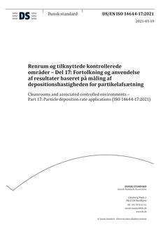 DANSK DS/EN ISO 14644-17