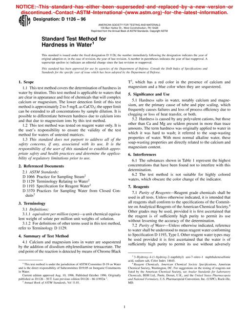 ASTM D1126-96