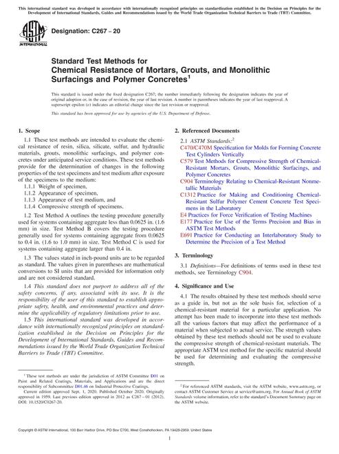 ASTM C267-20
