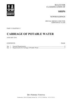 DNV DNV-RU-SHIPS PART 5 CHAPTER 13
