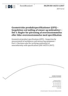 DANSK DS/EN ISO 14253-1