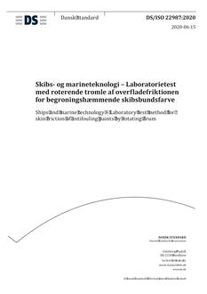 DANSK DS/ISO 22987