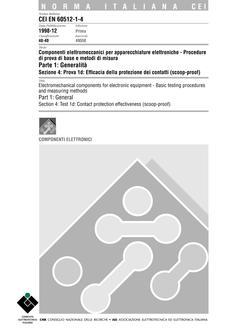 CEI EN 60512-1-4