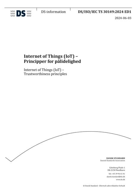 DANSK DS/ISO/IEC TS 30149 ED1