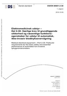 DANSK DS/EN 80601-2-30