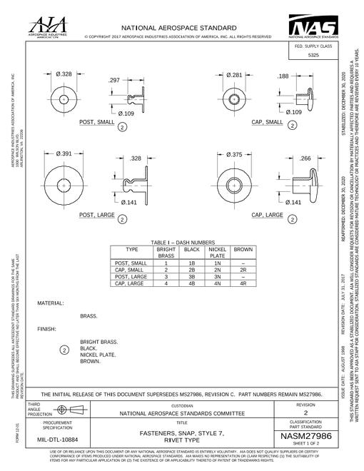 AIA NASM27986