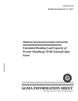 AGMA 930-A05