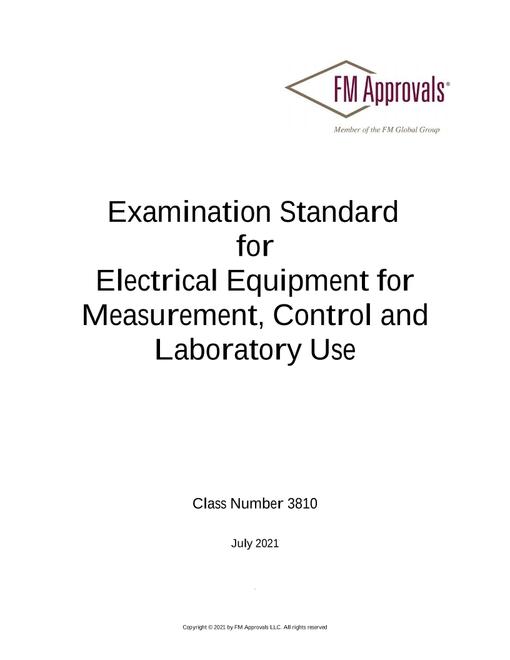 FM Approvals 3810:2021