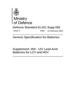 MODUK DEF STAN 61-021: SUPP 059