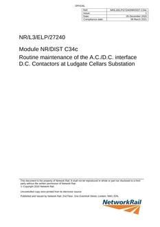 NR NR/L3/ELP/27240/NR/DIST C34C ISSUE 1
