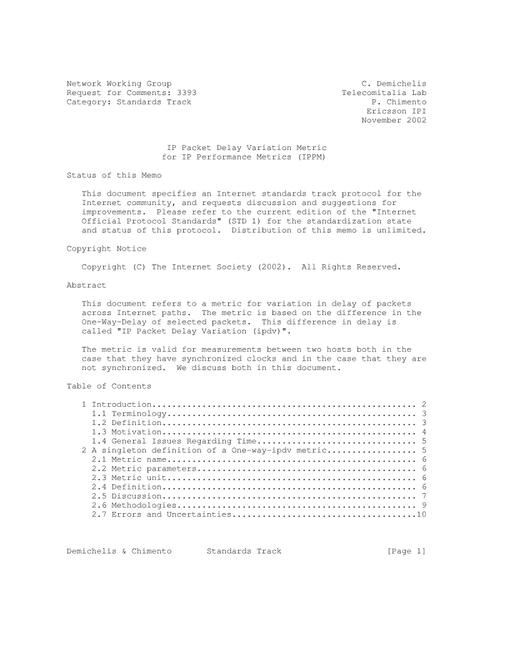 IETF RFC 3393