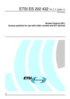 ETSI ES 202 432