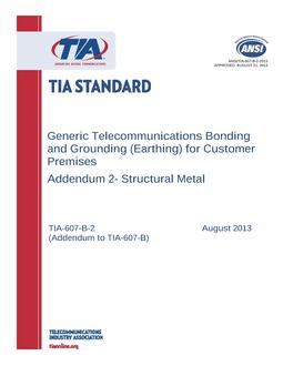 TIA ANSI/TIA-607-B
