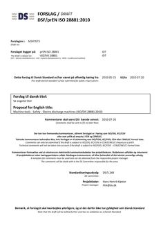 DANSK DSF/PREN ISO 28881