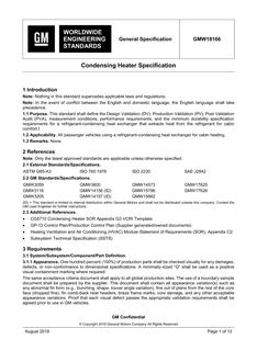 GMW GMW18166 + SUPPLEMENT(S)