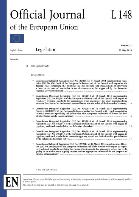 EEC 2014/69/EU to 2014/76/EU