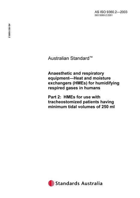 AS ISO 9360.2-2003