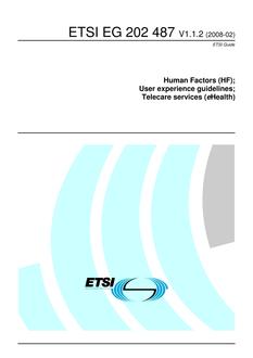 ETSI EG 202 487