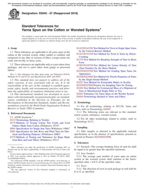 ASTM D2645-07(2018)
