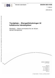 DANSK DS/EN ISO 9168