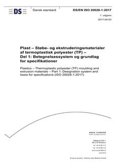 DANSK DS/EN ISO 20028-1