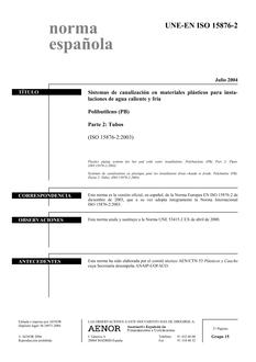 AENOR UNE-EN ISO 15876-2
