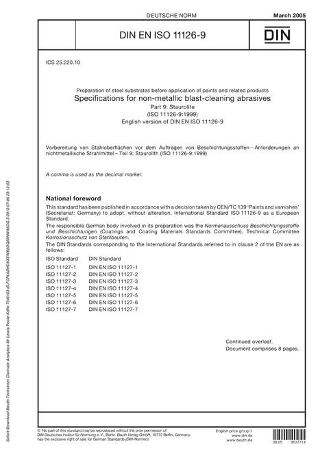 DIN EN ISO 11126-9