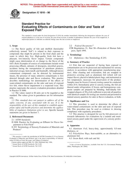 ASTM E1810-96