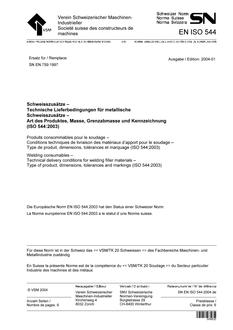 SNV SN EN ISO 544