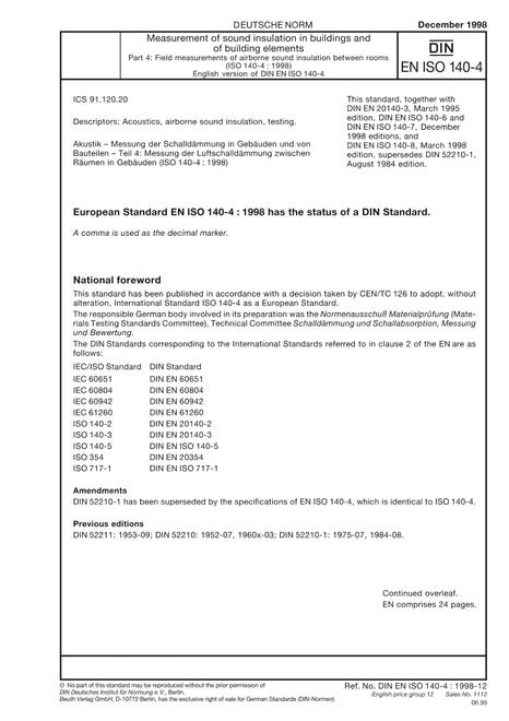 DIN EN ISO 140-4