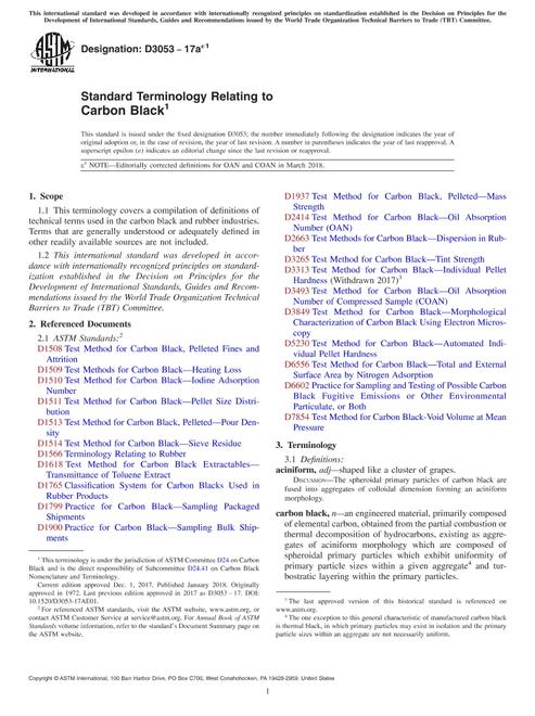 ASTM D3053-17ae1