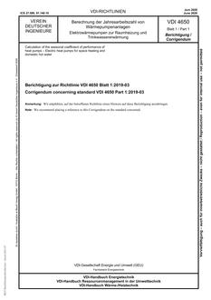 VDI VDI 4650 BLATT 1
