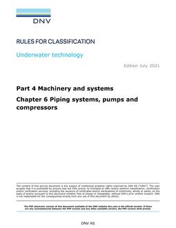DNV DNV-RU-UWT PART 4 CHAPTER 6