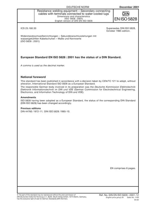 DIN EN ISO 5828