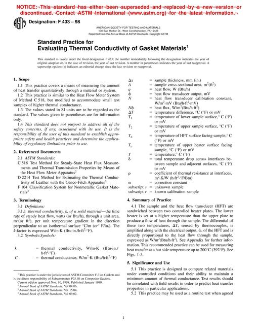 ASTM F433-98