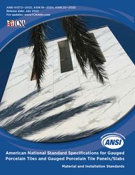 ANSI/TCNA A137.3-2022, A108.19-2020, A108.20-2020