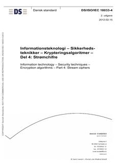 DANSK DS/ISO/IEC 18033-4