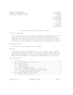 IETF RFC 3863