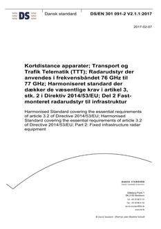 DANSK DS/EN 301 091-2 V2.1.1