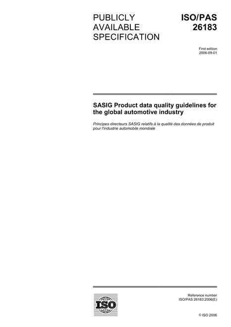 ISO/PAS 26183:2006