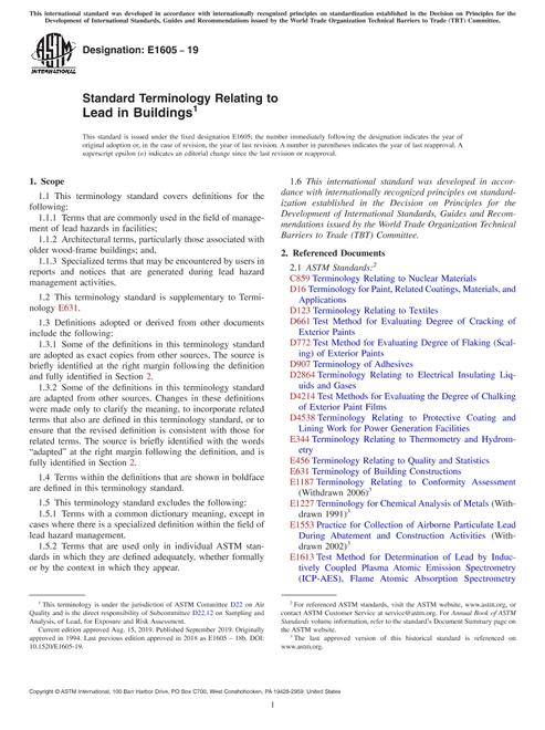 ASTM E1605-19