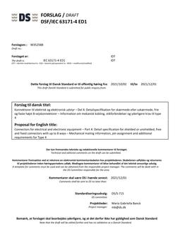 DANSK DSF/IEC 63171-4 ED1