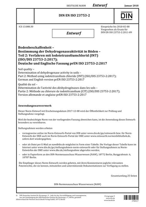 DIN EN ISO 23753-2 - DRAFT