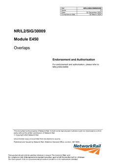 NR NR/L2/SIG/30009/E450 ISSUE 3