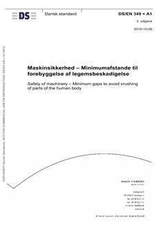 DANSK DS/EN 349 + A1