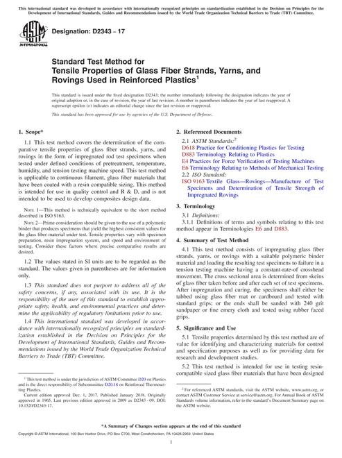 ASTM D2343-17