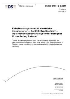 DANSK DS/IEC 61084-2-3