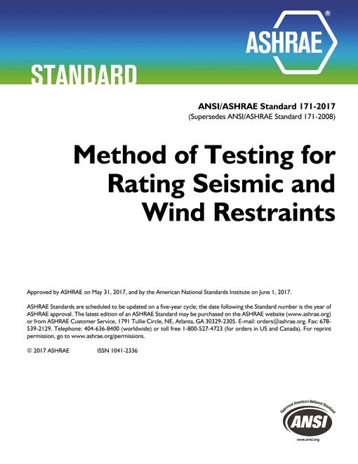 ASHRAE 171-2017
